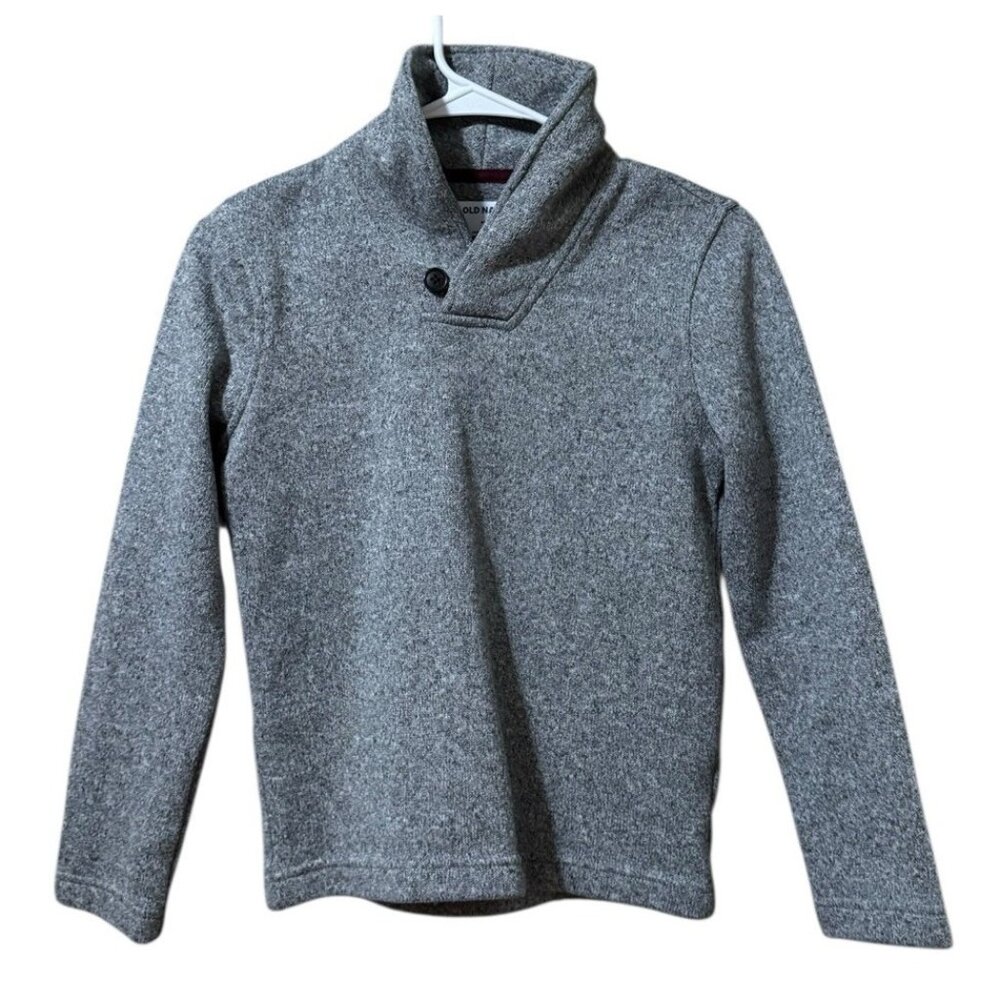 Old Navy Youth Boys Size Medium 8 Polyester Sweater Long Sleeve Mock Neck Preppy